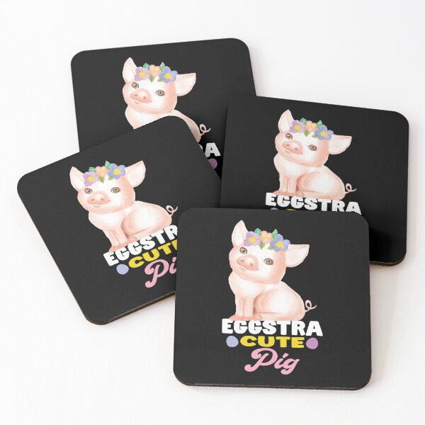 Item preview, Cute Pig With Flowers Pig Lover Funny Easter Quote designed and sold by SharpThreadZ.
