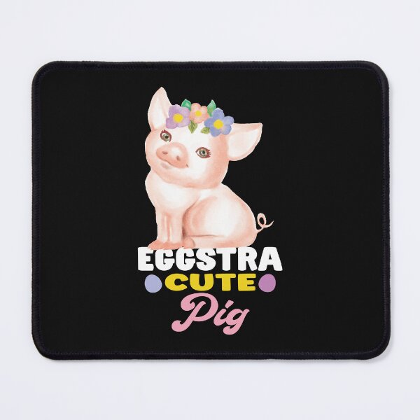 Item preview, Cute Pig With Flowers Pig Lover Funny Easter Quote designed and sold by SharpThreadZ.