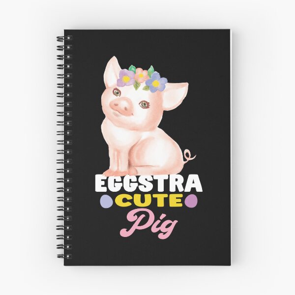 Item preview, Cute Pig With Flowers Pig Lover Funny Easter Quote designed and sold by SharpThreadZ.