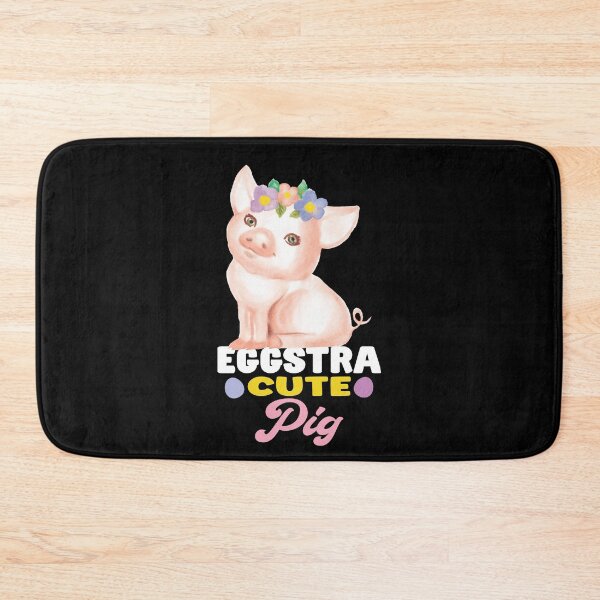 Item preview, Cute Pig With Flowers Pig Lover Funny Easter Quote designed and sold by SharpThreadZ.