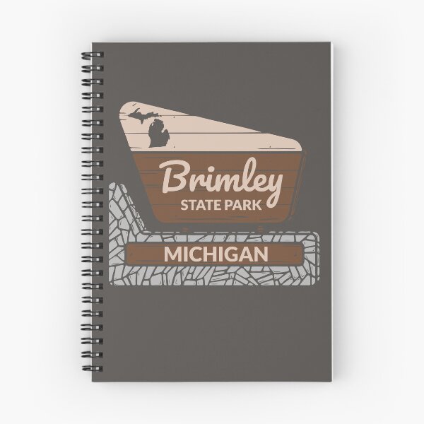 Item preview, Brimley State Park Michigan Entrance Welcome Sign MI designed and sold by palmettodigital.