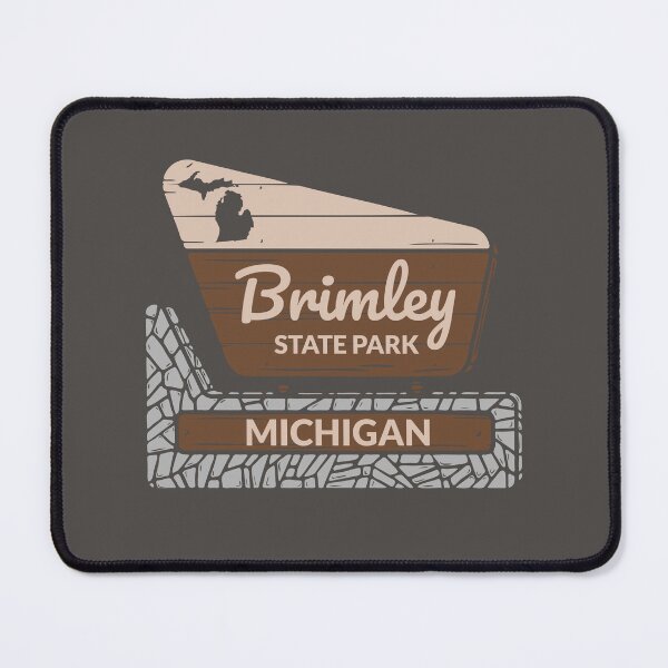Item preview, Brimley State Park Michigan Entrance Welcome Sign MI designed and sold by palmettodigital.