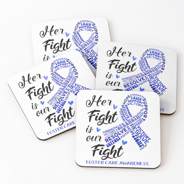 Item preview, Foster Care Warrior, Her Fight is our Fight Foster Care Awareness designed and sold by Greggwillard.