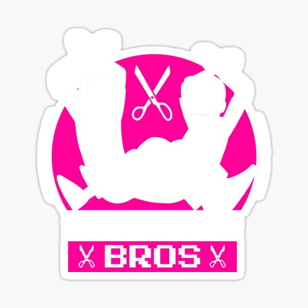 Pegatina «Scissor Bros Merch Logotipo de Scissor Bros» de MorinoMiya Redbubble