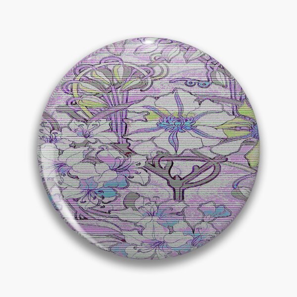 Item preview, Vintage Botanical Vaporwave Glitch Purple designed and sold by BioDigital-Jazz.