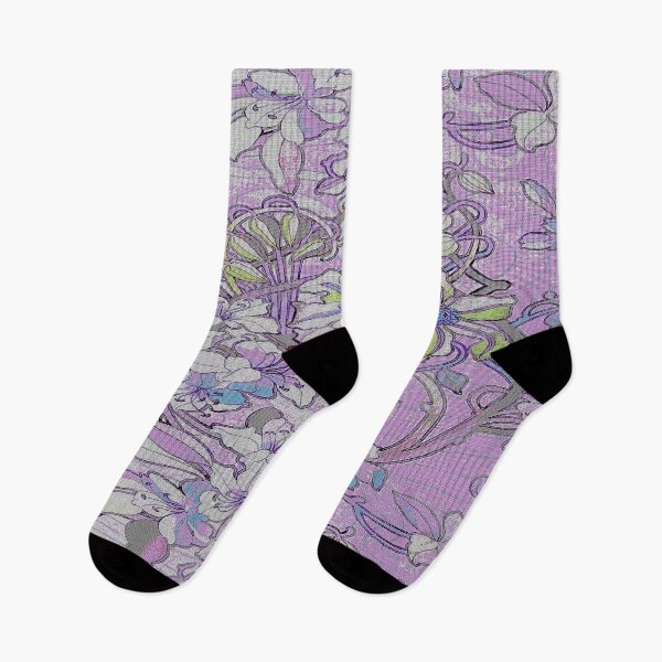 Item preview, Vintage Botanical Vaporwave Glitch Purple designed and sold by BioDigital-Jazz.