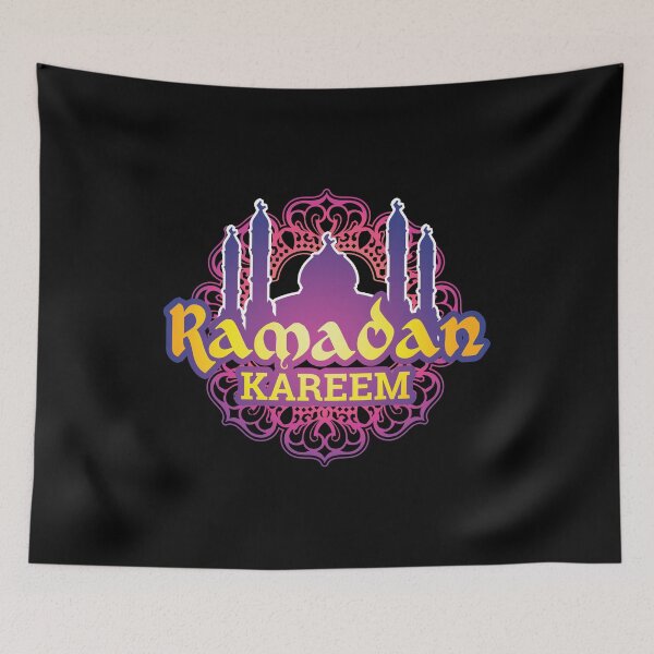 Item preview, Happy Ramadan, Purple And Yellow Mosque Design, Ramadan Mubarak designed and sold by PROMEN Creativity.