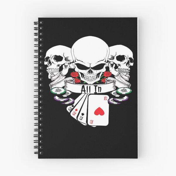 Item preview, Three Skulls Poker Chips Four Aces  All in Winning Hand designed and sold by TheCrazyBear.