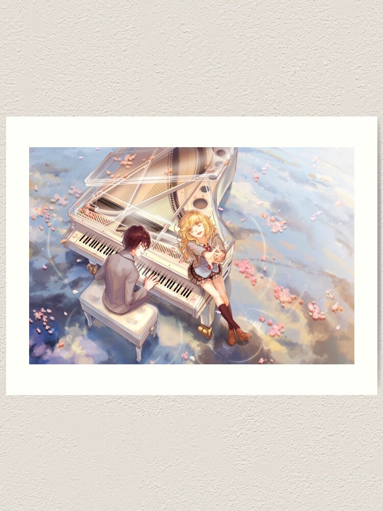 Your Lie In April Art Print By Arlox Redbubble