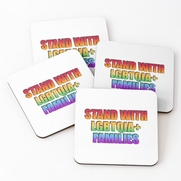 Item preview, Stand with LGBTQIA+ Families - rainbow colors designed and sold by Inspirationmotivation.