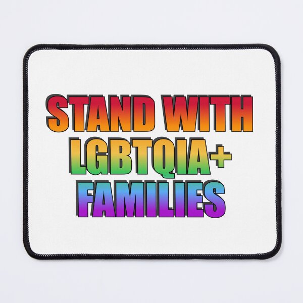 Item preview, Stand with LGBTQIA+ Families - rainbow colors designed and sold by Inspirationmotivation.