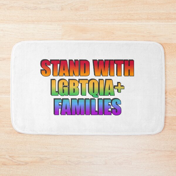 Item preview, Stand with LGBTQIA+ Families - rainbow colors designed and sold by Inspirationmotivation.