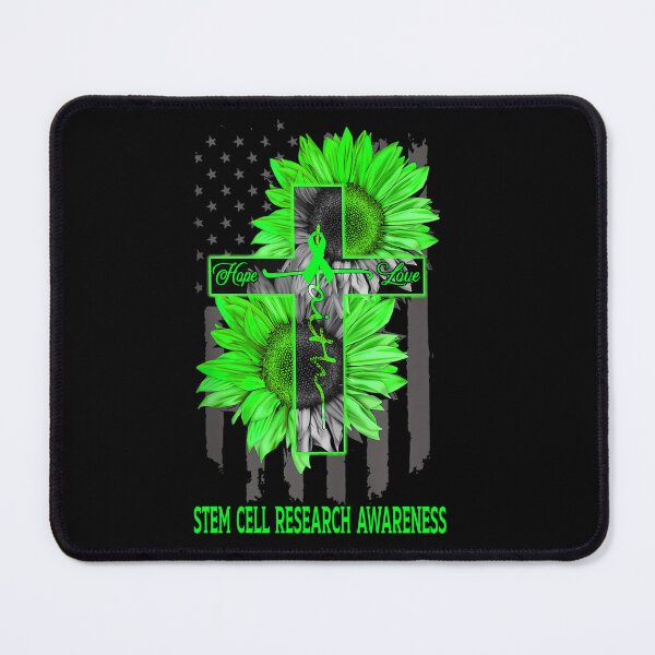 Item preview, Faith Hope Love American Flag Sunflower Christian Cross Stem Cell Research Awareness designed and sold by Tadmab.