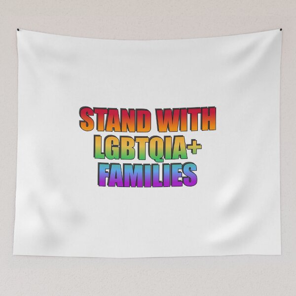Item preview, Stand with LGBTQIA+ Families - rainbow colors designed and sold by Inspirationmotivation.