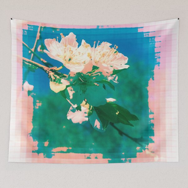 Item preview, Abstract Plum Blossoms slmon-Blue-Teal  by Iritof designed and sold by iritof.