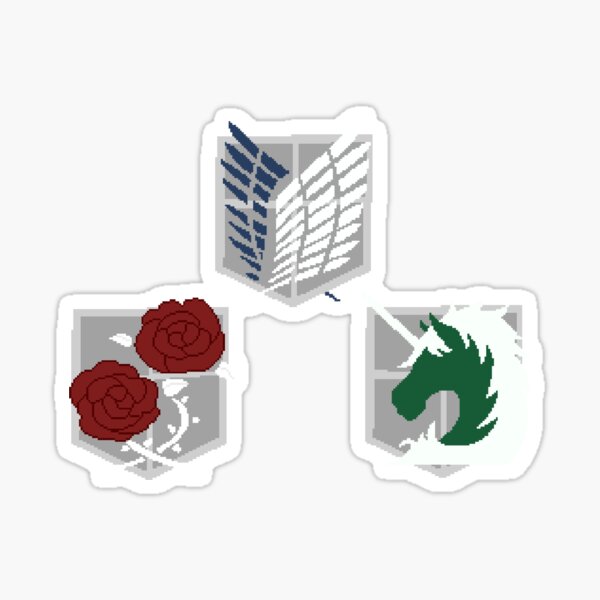 Attack on Titan Logos Sticker