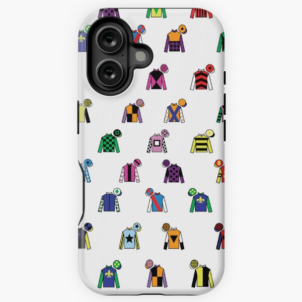 Vista previa del artículo con la obra «Sedas coloridas de Jockey de carreras de caballos», diseñado y vendido por sheridanqt.