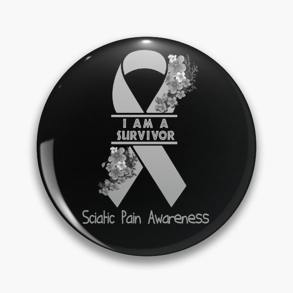 Item preview, I Am A Suvivor Ribbon Sciatic Pain Awareness designed and sold by heppenp.