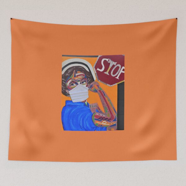 Item preview, Portrait nurse against Covid designed and sold by Artedelph Sénéchal.