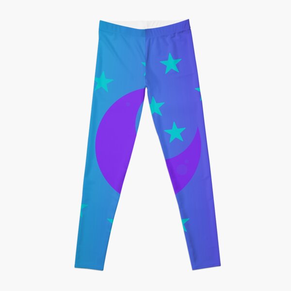 Purple Crescent Moon Leggings for Sale