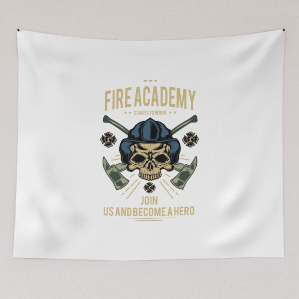 Item preview, fire academy designed and sold by wineDsign.