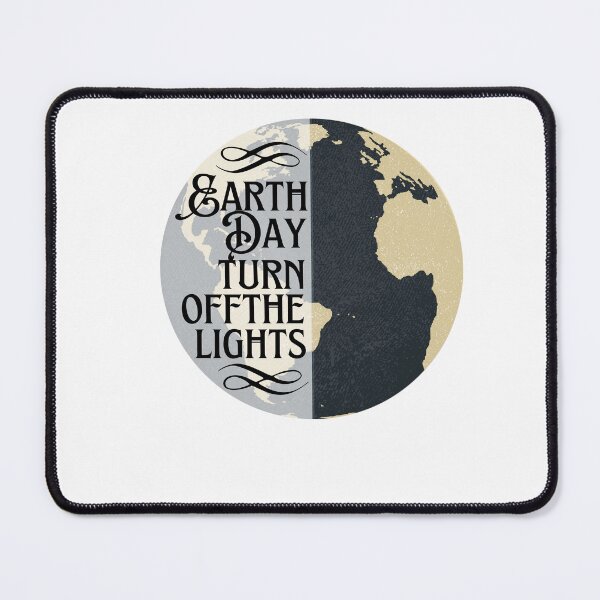Item preview, Earth Hour turn off the lights planet designed and sold by EsraaBaniOdeh.