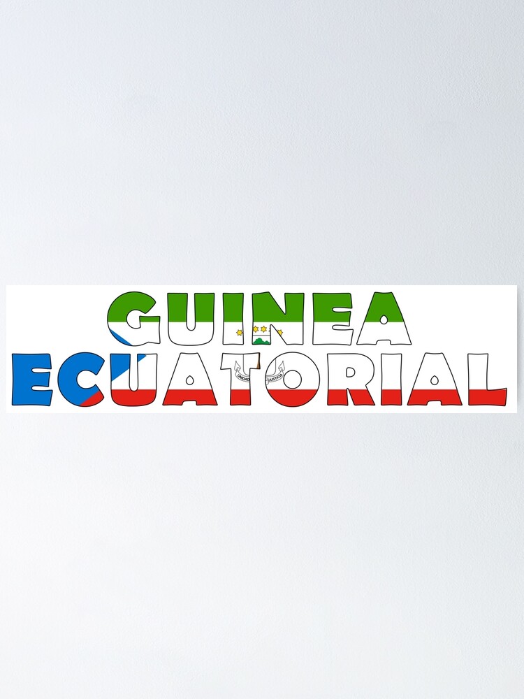 Equatorial Guinea Poster Colorful Print Equatorial Guinea 