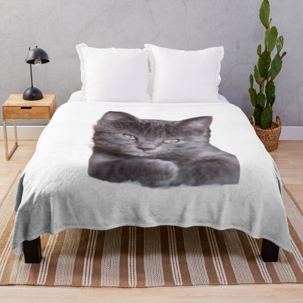 Item preview, ADORABLE CUTE GRAY KITTEN designed and sold by giantstep.