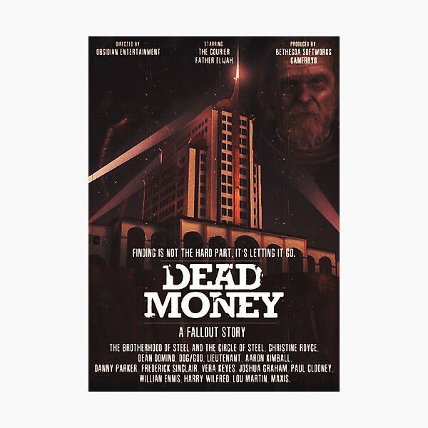 Vista previa del artículo con la obra «Película de dinero muerto», diseñado y vendido por Aiden's Wares.