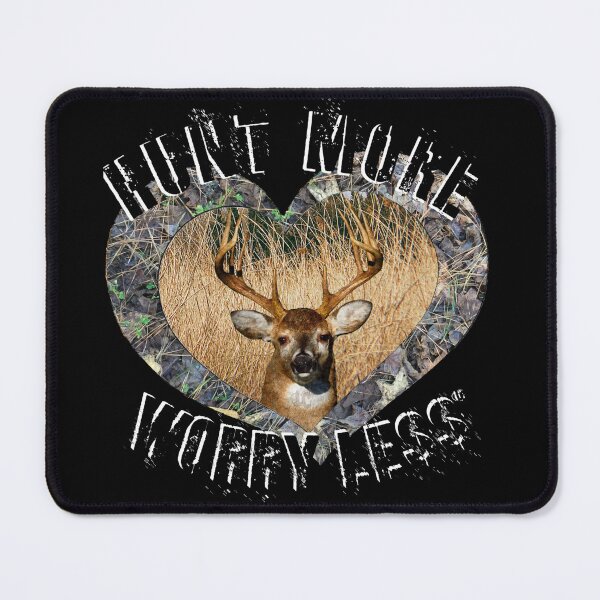 Item preview, Hunt More, Worry Less Whitetail Deer Hunting Design designed and sold by LifeCrush.