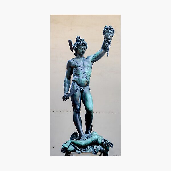 Florence - Perseus in the Loggia short Photographic Print