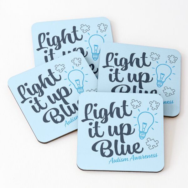 Item preview, Light it up Blue Autism Awareness designed and sold by Go-Fun.