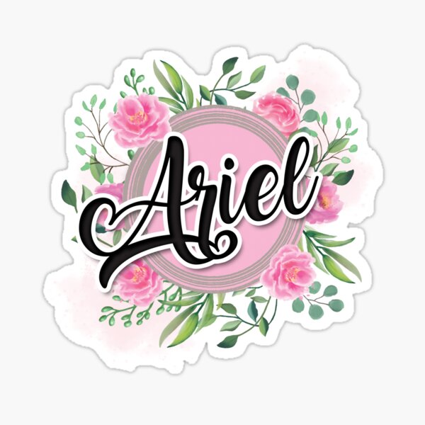 Ariel Name Sticker By Badinboow Redbubble 