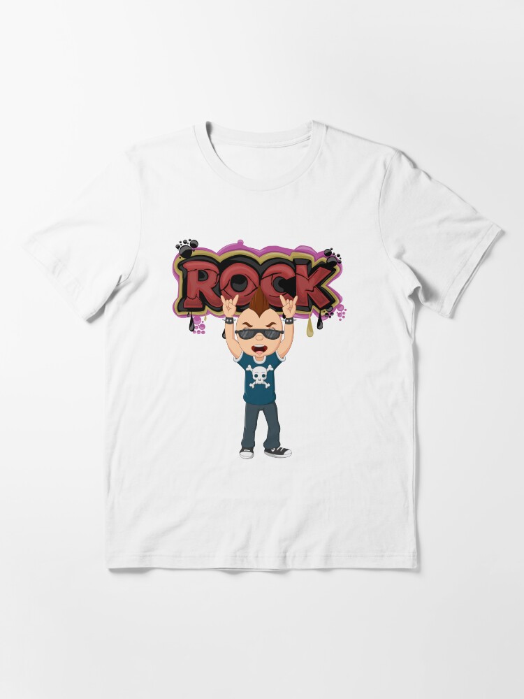 Cartoon Punk Rock Boy T-Shirt Cartoon Punk Rock Boy T-Shirt