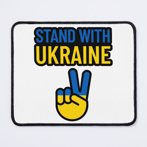 Item preview, Support for Ukraine Stand With Ukraine Peace Sign designed and sold by KeepItSimple089.