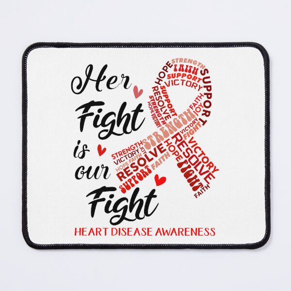 Item preview, Heart Disease Warrior, Her Fight is our Fight Heart Disease Awareness designed and sold by Greggwillard.