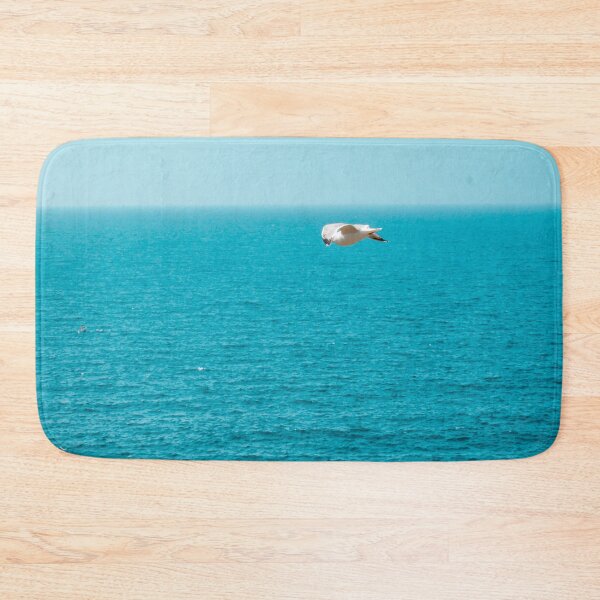 Item preview, Seagull and pigeon above a calm waves on the Ocean bleu  designed and sold by anisbbmbrush.