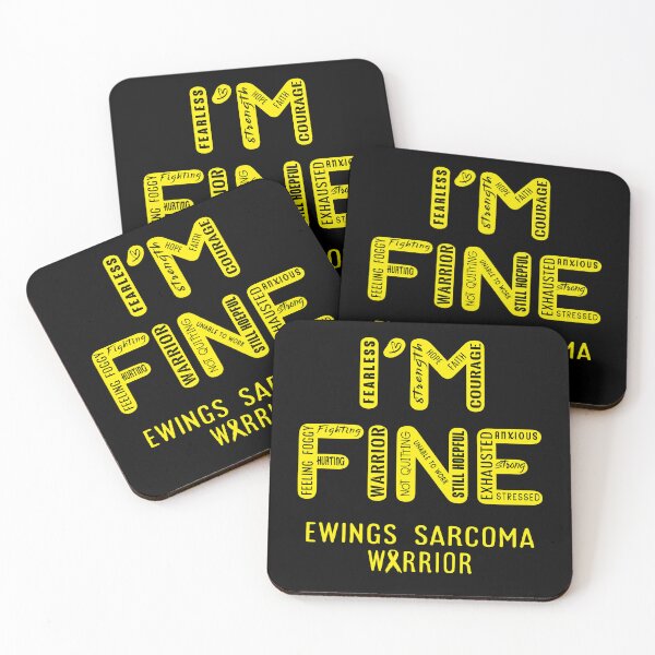 Item preview, Ewings Sarcoma Warrior - I Am FINE, Support Ewings Sarcoma Warrior Support Gifts designed and sold by RidnerStore.