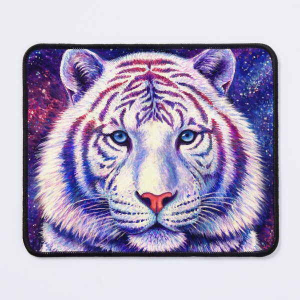 Item preview, Among the Stars - Cosmic White Tiger designed and sold by Rebecca Wang.