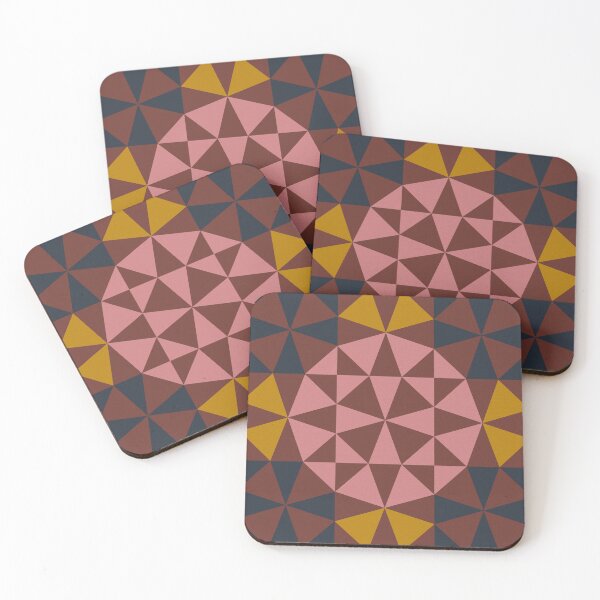 Item preview, Maroon Kaleidoscope Flower Quilt Pattern designed and sold by Allison Stockslager.
