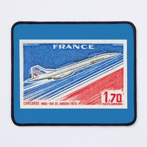 Item preview, Vintage 1976 France Airplane Paris Rio De Janeiro Postage Stamp designed and sold by cutestamps.