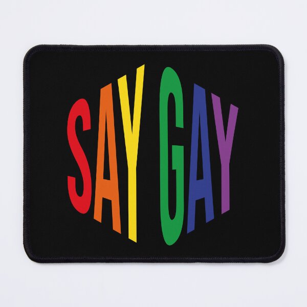 Item preview, Say Gay (Rainbow Hexagon) designed and sold by Texterns.