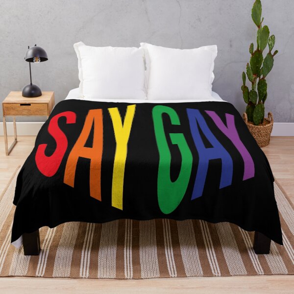 Item preview, Say Gay (Rainbow Hexagon) designed and sold by Texterns.