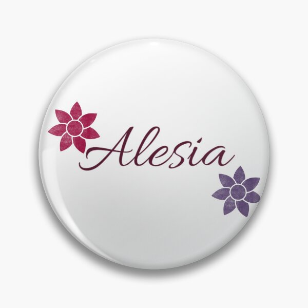 Item preview, Alesia Floral Name Calligraphy Design designed and sold by Cora Gregory.