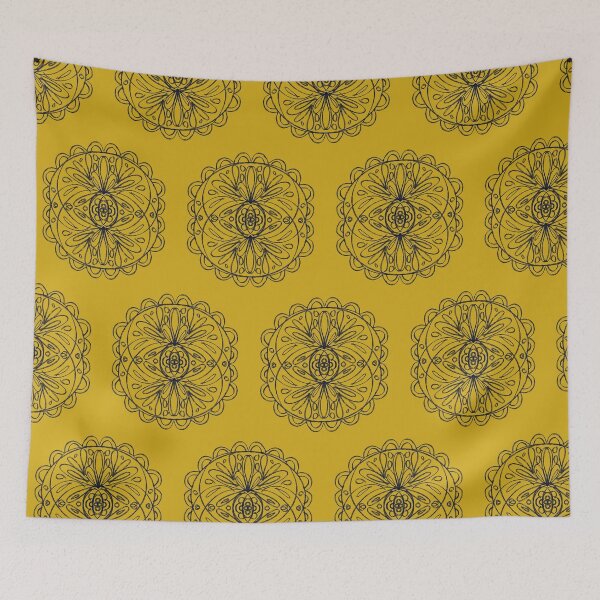 Item preview, Mustard mandala designed and sold by BePositivity.