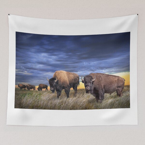 Item preview, Buffalo Herd on the Prairie designed and sold by Randall Nyhof.