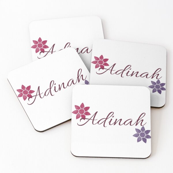 Item preview, Adinah Floral Name Calligraphy Design designed and sold by Cora Gregory.