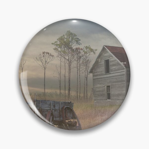 Item preview, Old Wooden Wagon with Abandoned Farm House designed and sold by Randall Nyhof.