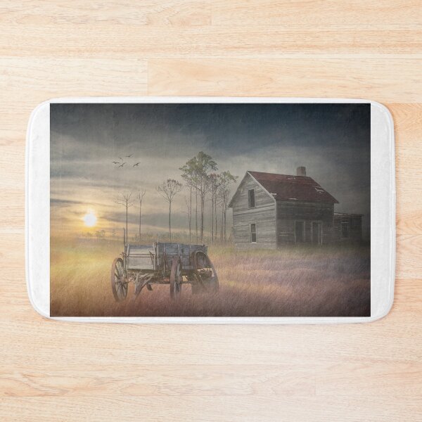 Item preview, Old Wooden Wagon with Abandoned Farm House designed and sold by Randall Nyhof.