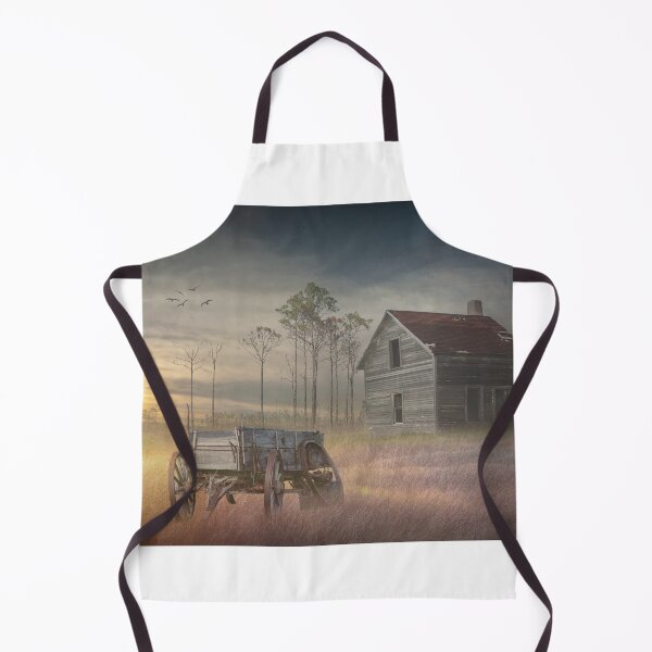 Item preview, Old Wooden Wagon with Abandoned Farm House designed and sold by Randall Nyhof.